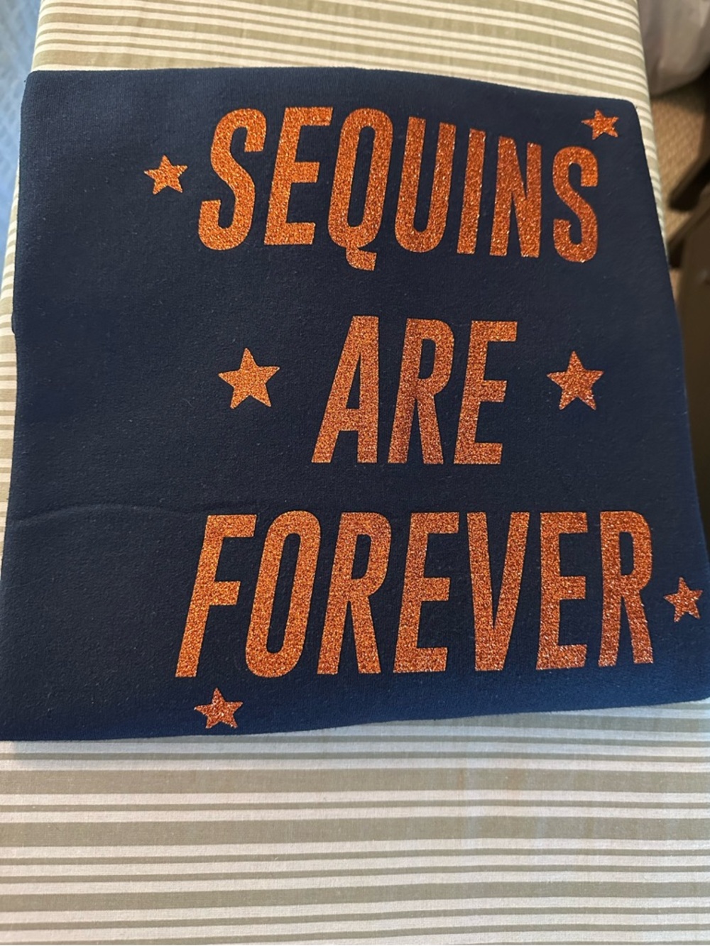 Fan Made Taylor Swift Sequins Are Forever Size Large Glitter Lettering - Picture 2 of 3